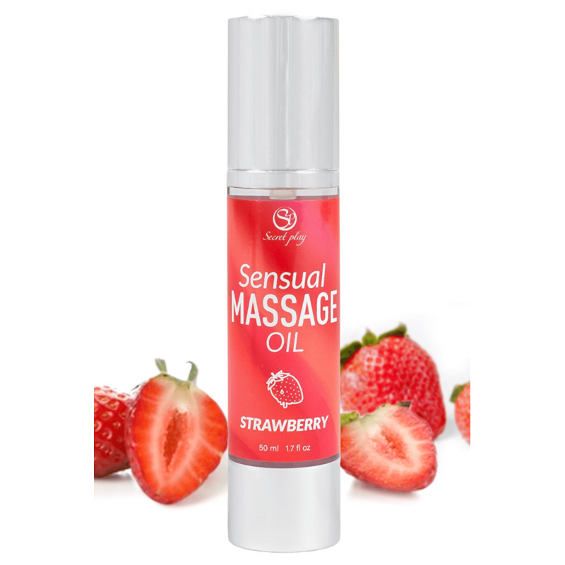 Huile de massage fraise 50 ml Secret Play