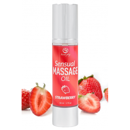 Huile de massage fraise 50 ml Secret Play
