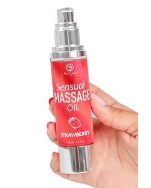 Huile de massage fraise 50 ml Secret Play