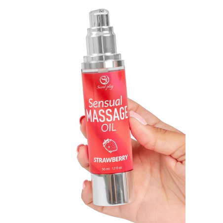Huile de massage fraise 50 ml Secret Play
