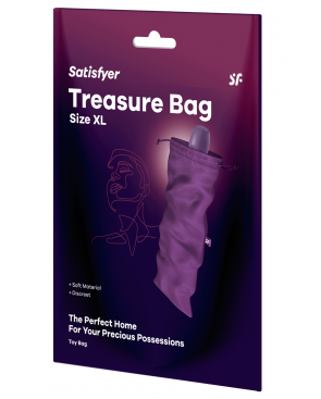 Sac de rangement sextoys violet taille XL Treasure Bag Satisfyer 