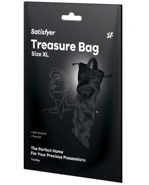 Sac de rangement sextoys noir taille XL Treasure Bag Satisfyer 