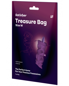 Sac de rangement sextoys violet taille M Treasure Bag Satisfyer 