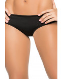 Tanga noir froncé sur les fesses - MAL3025BLK