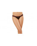 Panty dentelle et strappy - DG1424BLK