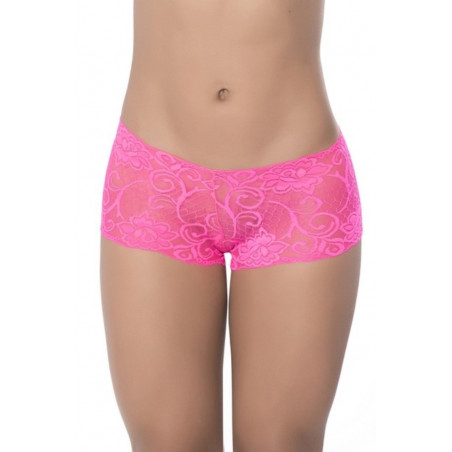 Boyshort dentelle Hot pink - MAL90PNK