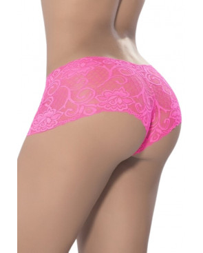 Boyshort dentelle Hot pink - MAL90PNK