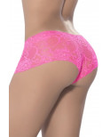 Boyshort dentelle Hot pink - MAL90PNK