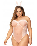 Déguisement lapin sexy grande taille avec serre tête - MAL60009XASHW
