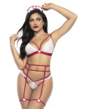 Costume d'infirmière sexy 4 pièces - MAL60002COS