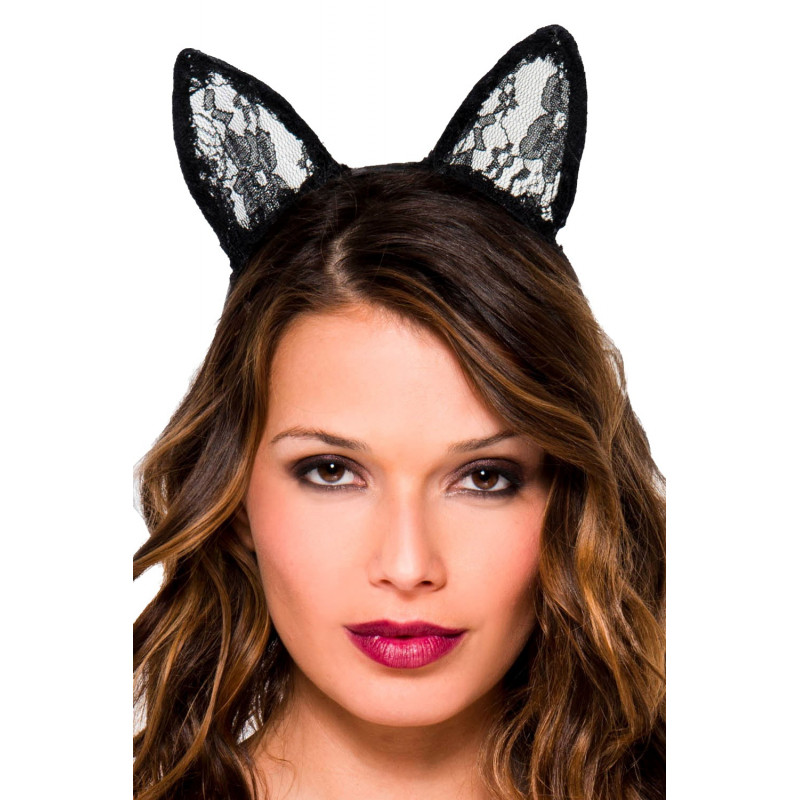 Oreilles de chatte en dentelle - ML70853BLK Oreilles de chatte en dentelle - ML70853BLK