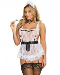 Costume sexy femme de chambre en tablier - DG9766 Costume sexy femme de chambre en tablier - DG9766