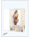 Bodystocking en fine résille noire avec laçage - Le Numéro 14 - Collection Bodystocking - CM99014