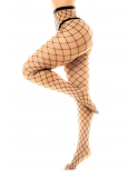 Collant large maille noire - MAL1106BLK
