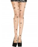 Collant sexy chair avec étoiles noires - MH7097NUB