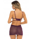 Nuisette violette et string assorti - REN51014-PUR