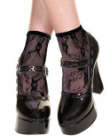 Socquettes noires en dentelle - MH571BLK