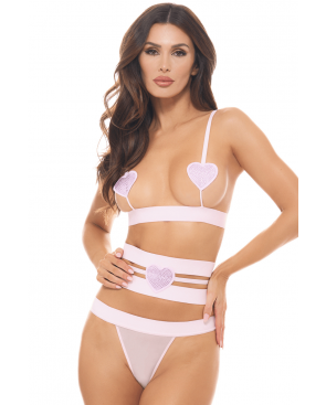 Ensemble 3 pièces rose pastel - REN53051-FTRL
