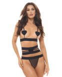 Ensemble 3 pièces noir - REN53051-BLK
