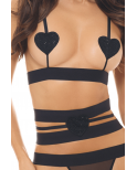 Ensemble 3 pièces noir - REN53051-BLK