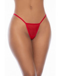Nuisette rouge et string assorti - MAL7507RD