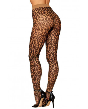 Collant imprimé Léopard - DG0496NBK