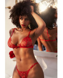 Ensemble 2 pièces rouge - MAL8844RD