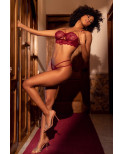 Ensemble 2 pièces couleur framboise - MAL8878ROSW