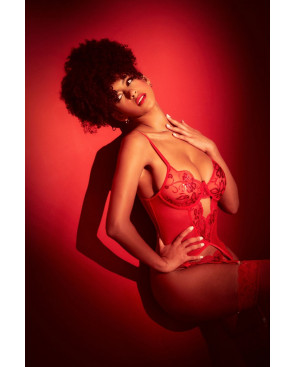 Ensemble 2 pièces rouge - MAL8896RD