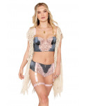 Ensemble soutien-gorge et culotte porte-jarretelles vintage - DG13223CHA