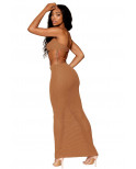 Jupe longue et soutien-gorge avec chaine doré  - DG13244COP