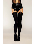 bas en fine résille opaques noire - DG0277BLK
