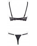 Ensemble soutien-gorge demi seins a armatures et string - R2221098