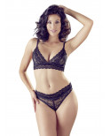 Ensemble 2 pièces dentelle avec strass - OR2213621BLK