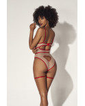 Body chair et couture rouge sexy - MAL8818RED