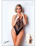 Body effet string sexy noir en résille - Le Numéro 4 - Collection Body - CM98005