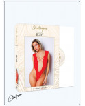 Body Rouge avec décolleté plongeant - Le Numéro 2 - Collection Body - CM98002