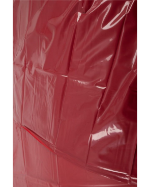 Drap de lit en vinyle rouge 200 x 230 cm - R250422