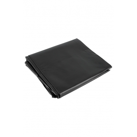Drap de lit en vinyle noir 200 x 230 cm  - R250465