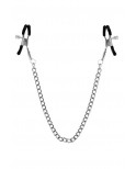Chaîne pinces à seins 45cm embouts de protection - CC570046