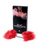 Menotte plume marabou rouge - SP4152