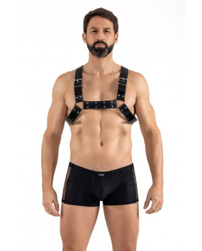 Harnais homme simili cuir avec sangles croisées dans le dos - LM302412152