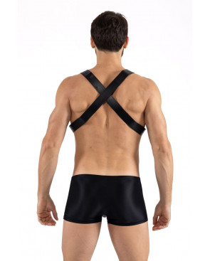 Harnais homme simili cuir avec sangles croisées dans le dos - LM302412152