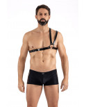 Harnais homme simili cuir double lanières sur épaule - LM302400308