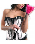 Cravache avec plumeau rose 50 cm - SP3422F