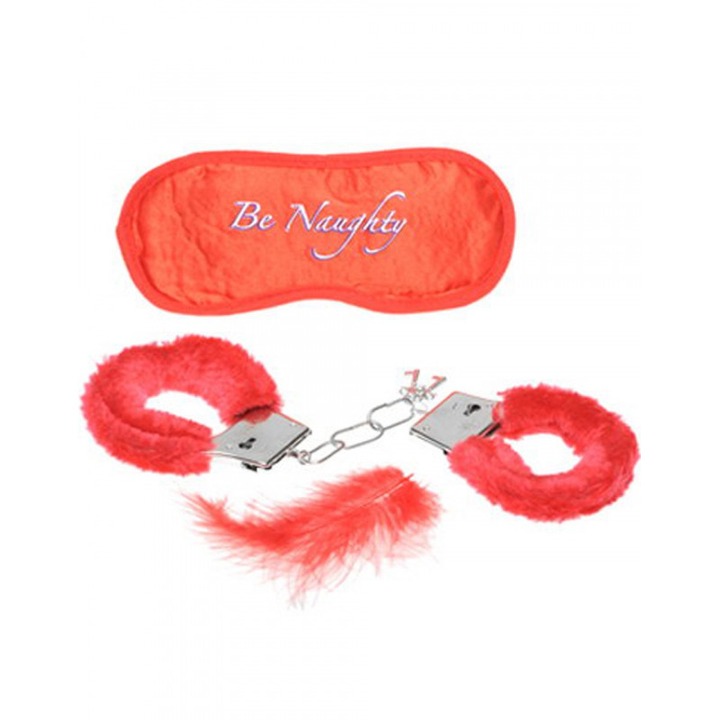 Kit masque menottes duvet et plume - CC500503 Kit masque menottes duvet et plume - CC500503