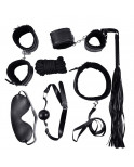 Ensemble Bondage noir - 10 pièces - SOM-013BLK
