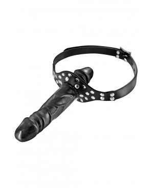 Bâillon double gode noir - CC6060300010