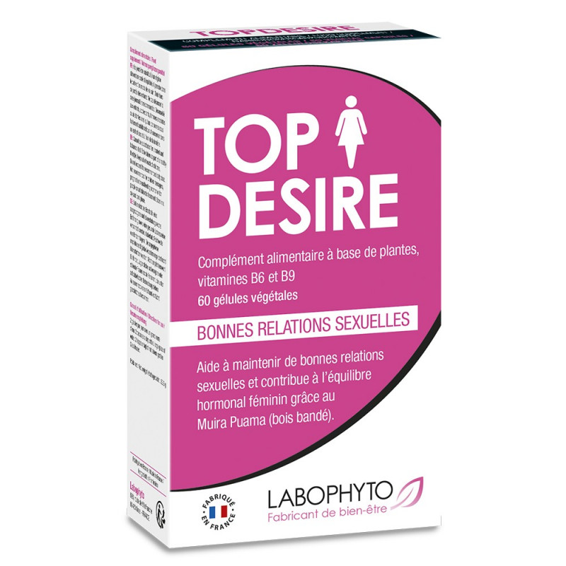 Top Desire Libido femme désir sexuel 60 gélules - LAB11 Top Desire Libido femme désir sexuel 60 gélules - LAB11