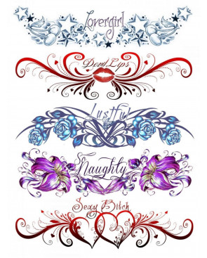 Tatouage éphémère - Plaque de 5 tattoos  - TATribal 5